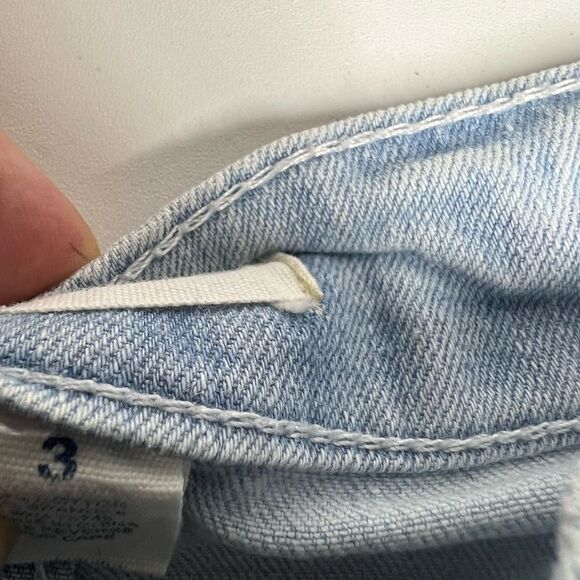 Blue Asphalt Jeans Distressed Ripped Booty Raw Hem Size 3 - Picture 4 of 8